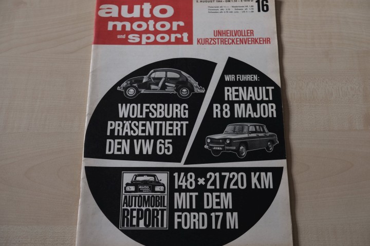 Deckblatt Auto Motor und Sport (16/1964)